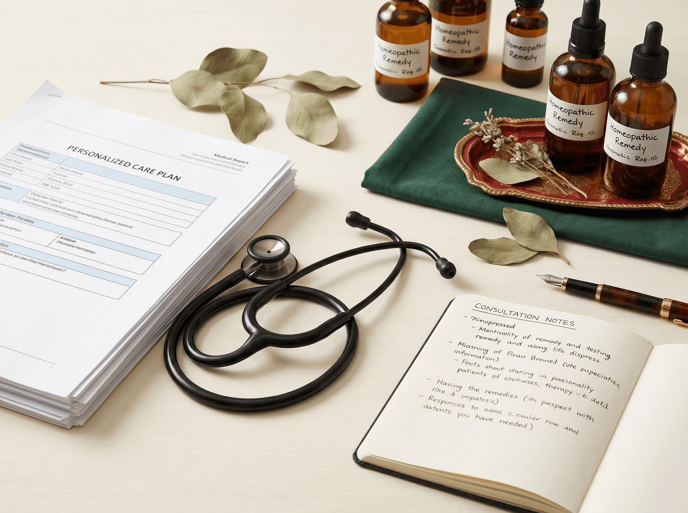 Personalized care plan with homeopathic remedies